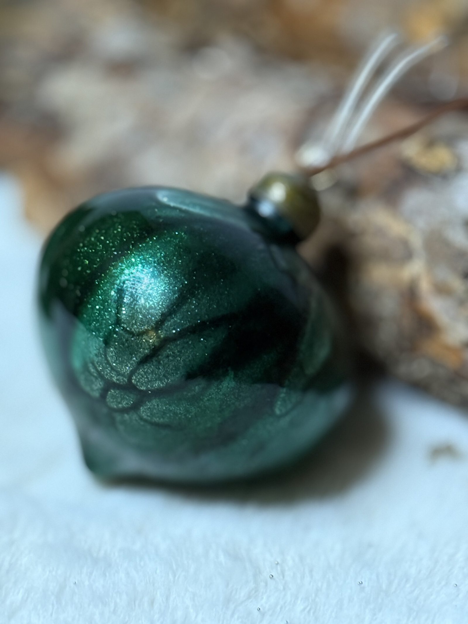 stiklinis eglutės žaisliukas Nosille