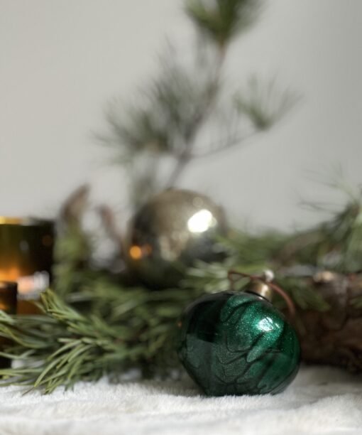 stiklinis eglutės žaisliukas Nosille