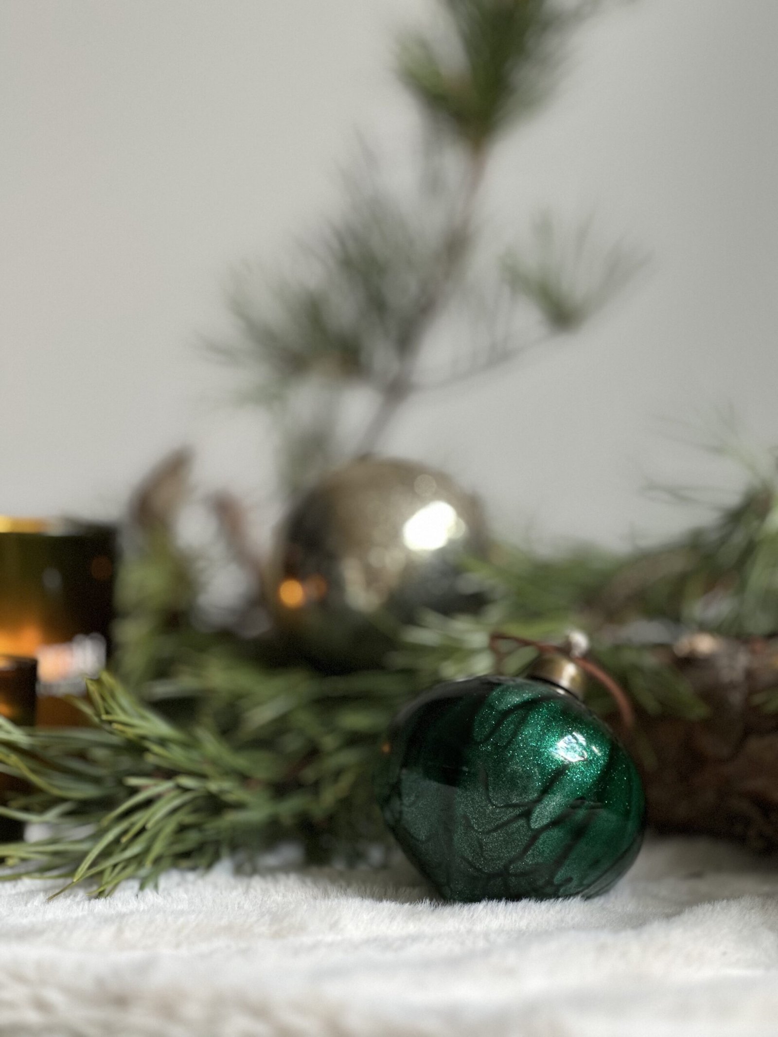 stiklinis eglutės žaisliukas Nosille